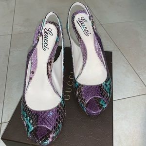 Gucci Shoes - Gucci Snakeskin Slingback Gucci Shoes - Gucci Snakeskin Slingback